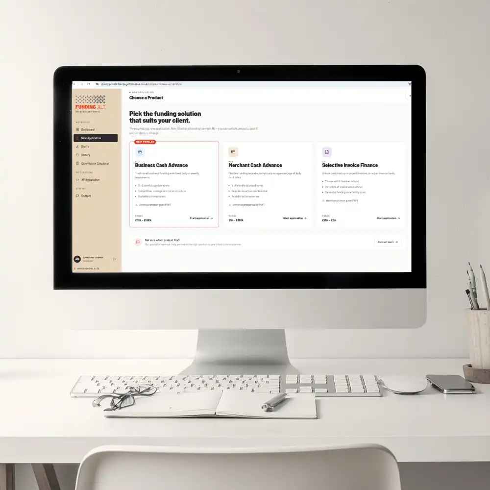 Meet the New Introducer Portal | Funding Alternative